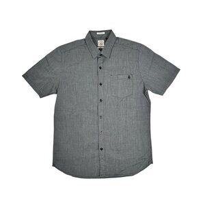 Volcom Button Down Mens Short Sleeve Shirt Size M Vintage Y2K Skate Surf